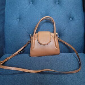 ZARA Brown Small Crossbody Bag with Handles